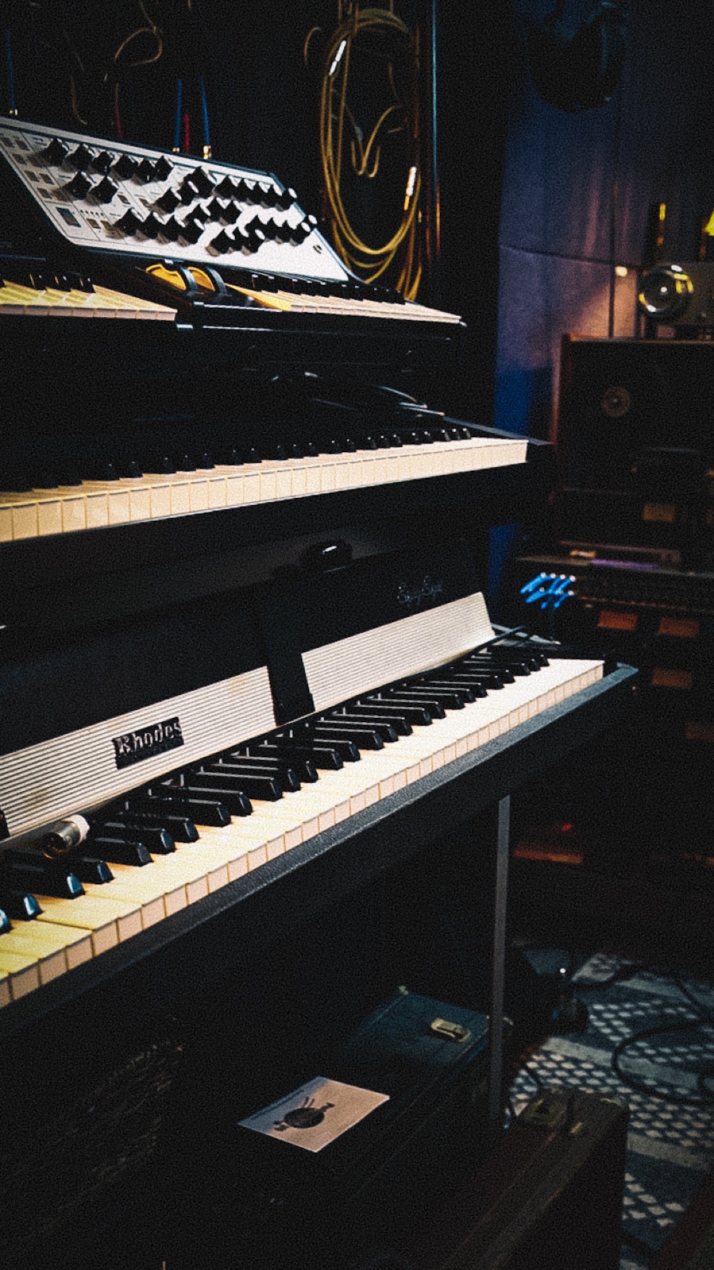 Rhodes and stacked keyboards
